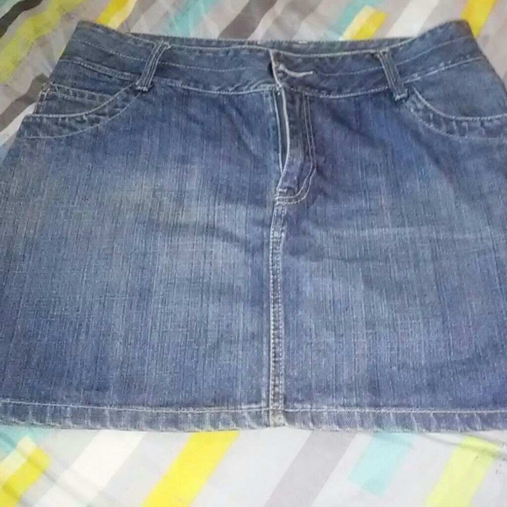 DENIM MINI SKIRT
